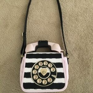Betsey Johnson-Call Me Baby Crossbody Bag Real working